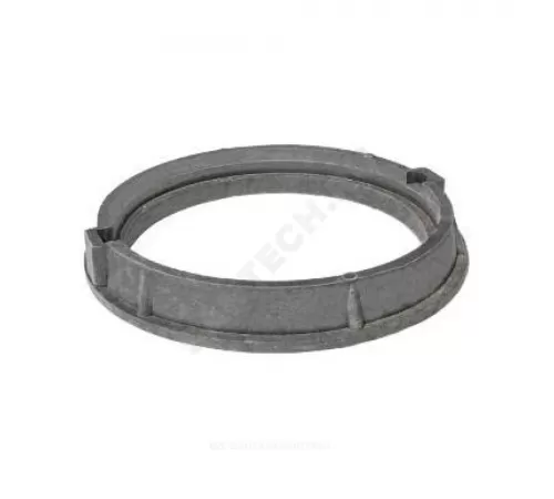 Люк полимер (средний) серый/черный круглый 760х630 h=110мм 125кН Сантехкомплект