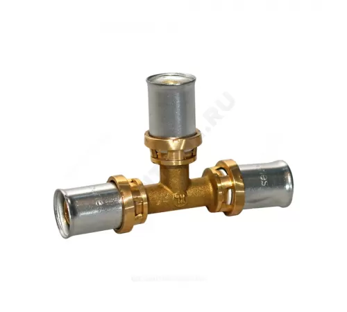 Тройник для МП/PE-X труб латунь пресс Дн 16 RM150 Giacomini RM150Y003