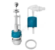 Арматура для бачка сливная/наливная 1/2" боковое подключение шток хром старт-стоп Инкоэр СБа-БпрН-А-В