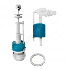 Арматура для бачка сливная/наливная 1/2" боковое подключение шток хром старт-стоп Инкоэр СБа-БпрН-А-В