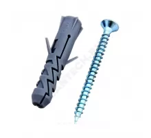 Шуруп крестообразный шлиц D5х60/10х50 с дюбелем