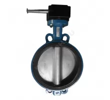 Затвор дисковый поворотный чугун Ду 350 Ру25 межфл с редуктором диск нерж манжета EPDM EURO Benarmo