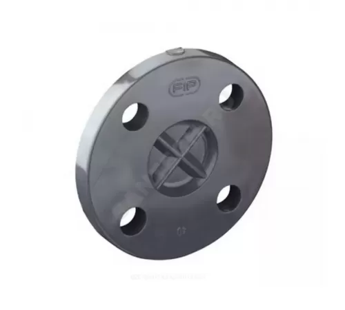 Заглушка ПВХ Дн 160 Ру16 8хМ20 серый фланцевая под клеевое соединение Aquaviva FLD1600