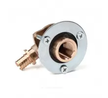 Водорозетка для PE-X труб аксиальная бронза Дн 20х1/2"х28 ВР для гипсокартона RX+ Рехау 14563753001