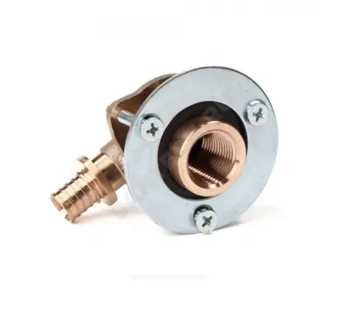 Водорозетка для PE-X труб аксиальная бронза Дн 16х1/2"х28 ВР для гипсокартона RX+ Рехау 14563743001