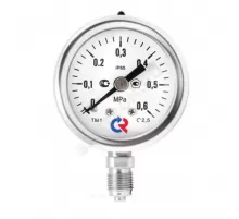 Манометр под гидрозаполнение ТМ-221Р.00 радиальный Дк50мм 0-0,4 МПа кл.2,5 G1/4" Росма 00000000606