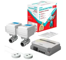 Система защиты от протечек воды латунь никелированное Aquacontrol Ду 20 3/4" Ру16 ВР 220В Neptun 2153589