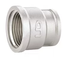 Муфта латунь никель переходная Ду 25х15 (1"х1/2") ВР/ВР LD LD.67.516.25х15