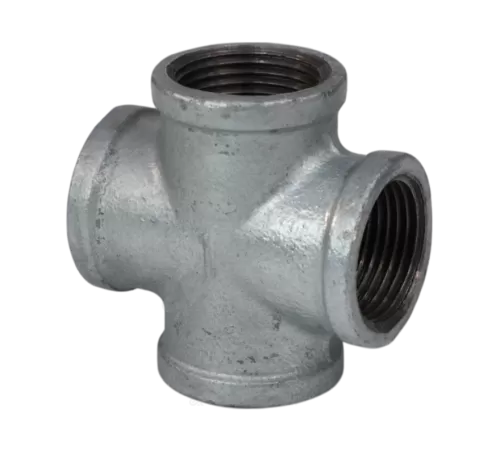 Крест прямой чугун оц Ду 15 (1/2") ВР/ВР Fittex PLUS