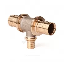 Тройник для PE-X труб аксиальный бронза Дн 25х20х25 переходной RX+ Рехау 14570633001