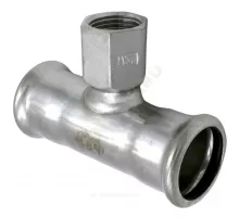 Тройник сталь нерж AISI 316L Дн 54х1/2"х54 Ру16 пресс/ВР Inoxpres RM 189102054