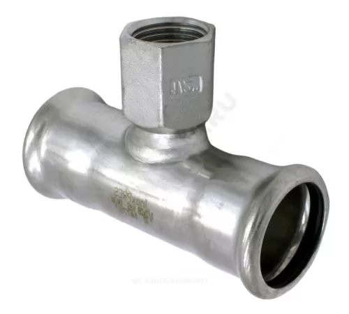 Тройник сталь нерж AISI 316L Дн 54х1/2"х54 Ру16 пресс/ВР Inoxpres RM 189102054