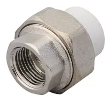 Муфта PP-R комбинированная разъемная белая Дн 25х3/4" ВР VALFEX 10155020
