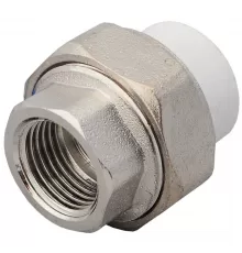 Муфта PP-R комбинированная разъемная белая Дн 110х4" ВР VALFEX 11155400