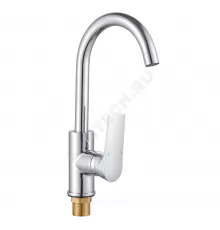 Смеситель для кухонной мойки ручка сбоку одноручный ПСМ-400 Профсан PSM-400-3