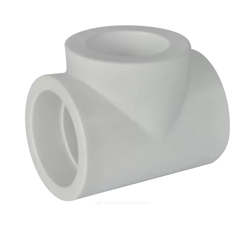 Тройник PP-R переходной белый Дн 50х20х50 внутренняя пайка RTP (РосТурПласт) 10774