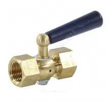 Кран для манометра 3-ходовой латунь Ду 15 Ру25 ВР G1/2" с рукояткой без фланца Росма 00000006160