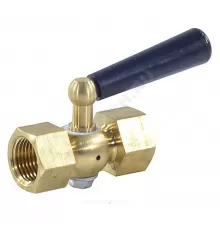 Кран для манометра 3-ходовой латунь Ду 15 Ру25 ВР G1/2" с рукояткой без фланца Росма 00000006160