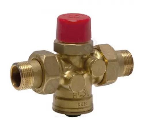 Клапан балансировочный автомат латунь R206A-1 Ду 15 G1/2" A Ру25 НР без ниппелей Giacomini R206AY103