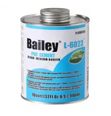 Клей для труб ПВХ 946мл Bailey L-6023