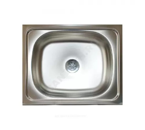 Мойка накладная 500х400х130мм сталь нержавеющая AISI 430 без сифона выпуск 1 1/2" Владикс V-407