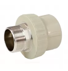 Муфта PP-R комбинированная под ключ серая Дн 110х4" НР VALFEX 10135110Г