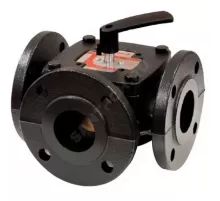 Клапан регулирующий чугун R297 поворотный Ду 125 Ру6 фл Kvs=280м3/ч Giacomini R297Y112