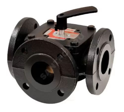 Клапан регулирующий чугун R297 поворотный Ду 125 Ру6 фл Kvs=280м3/ч Giacomini R297Y112