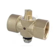 Кран для манометра 3-ходовой латунь 11б18бк(у) Ду 15 ВР G1/2"-М20х1,5 без рукоятки SantechSystems
