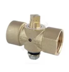 Кран для манометра 3-ходовой латунь 11б18бк(у) Ду 15 ВР G1/2"-М20х1,5 без рукоятки SantechSystems