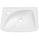 Умывальник подвесной Мотив 45 1 отверстие под смеситель слева белый Лобненский стройфарфор 10/1/5/1-13