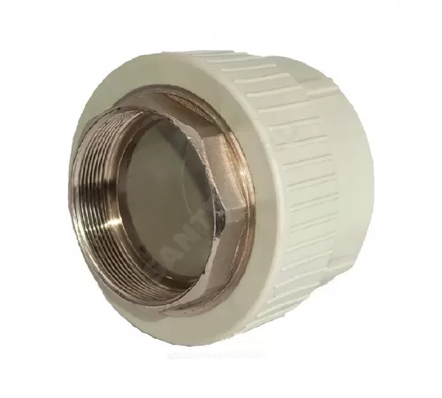 Муфта PP-R комбинированная под ключ серая Дн 40х1 1/4" ВР RTP (РосТурПласт) 15908