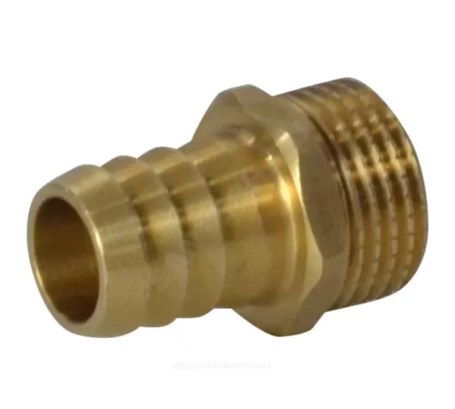 Переходник штуцерный латунь неразъемный для шланга Дн 12х1/2" НР SantechSystems