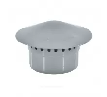 Зонт PP-H вентиляционный серый Дн 50 б/нап VALFEX 26106050