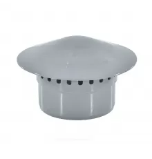 Зонт PP-H вентиляционный серый Дн 50 б/нап VALFEX 26106050