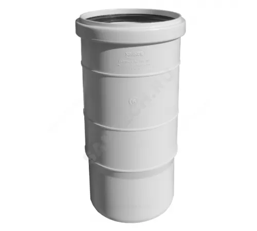 Патрубок PP-M компенсационный бесшумный белый Дн 110 б/нап в/к 2381073
