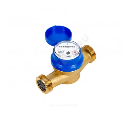 Счётчик х/в крыльчатый одноструйный Ду 32 Ру16 Qn=6 м3/ч 50С L=170мм резьба В/К ОСВХ исполнение "Нептун" Декаст 76-32-01