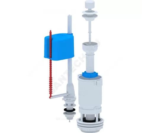 Арматура для бачка сливная/наливная Эконом 1/2" нижнее подключение шток белый АНИ Пласт WC4550