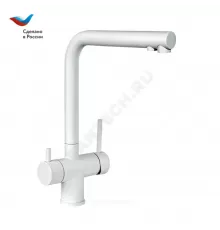 Смеситель для кухонной мойки ручка сбоку одноручный излив с каналом для питьевой воды Город Д-серия Славен СЛ-ОД-Д76