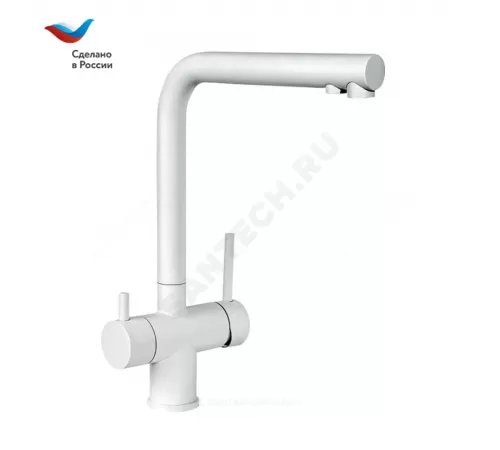 Смеситель для кухонной мойки ручка сбоку одноручный излив с каналом для питьевой воды Город Д-серия Славен СЛ-ОД-Д76