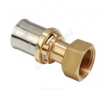 Соединитель для МП/PE-X труб латунь пресс Дн 50х1 1/2" под плоское уплотнение с накидной гайкой RM179SP Giacomini RM179Y093