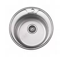 Мойка врезная Декор 490х490х180мм сталь нержавеющая с сифоном выпуск 3 1/2" Ledeme L64949