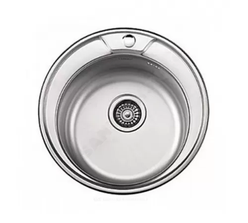Мойка врезная Декор 490х490х180мм сталь нержавеющая с сифоном выпуск 3 1/2" Ledeme L64949