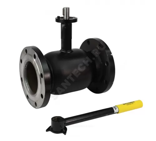 Кран шаровой сталь 09Г2С Ballomax КШТ 61.103 Ду 125 Ру16 фл L=325мм под электропривод с рукояткой ISO F07 BROEN КШТ 61.103.125.А.16