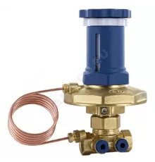 Клапан балансировочный автомат латунь Ду 40 G1 1/2" Ру16 Тмакс=110 оС ВР 5-30 кПа Kvs=11.72м3/ч без ниппелей OR 0610.042