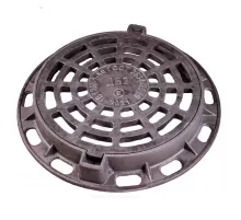 Люк чугун дождевой канализации (ДК) ДБ2 В125 круглый ДБ2(В125)-1-60 ГОСТ 3634-2019