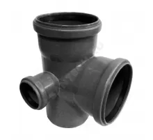 Крестовина НПВХ 2-плоскостная серая Дн 110х110х50х87гр б/нап правая в/к ТУ 6-49-33-92 Агригазполимер