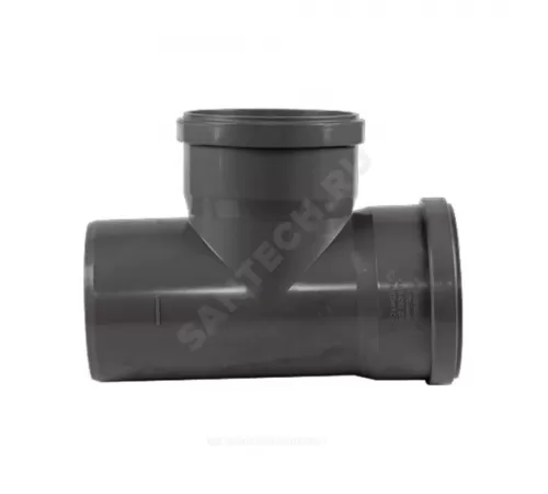 Крестовина НПВХ 2-плоскостная серая Дн 110х110х50х87гр б/нап правая в/к ТУ 6-49-33-92 Агригазполимер