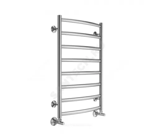 Полотенцесушитель водяной нерж сталь Лесенка (1/2") ВР 500х800мм 8П нижнее подключение Атланта+ Терминус 4670078529992