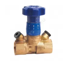 Клапан балансировочный ручной латунь 787R Ду 40 Rp1 1/2" Ру25 ВР Kvs=10.4м3/ч без ниппелей Cimberio CIM 787R 112